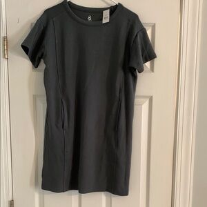 Gray Short Sleeve Dress